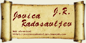 Jovica Radosavljev vizit kartica